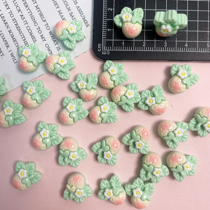 亮面小号草莓系列 DIY奶油胶树脂配件钥匙扣材料批发饰品仿真迷你|undefined