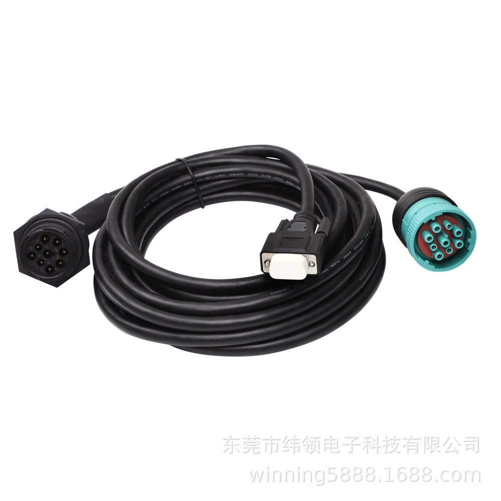 批发jpod至卡车GPS用9针j1939 2型y型分路器电缆