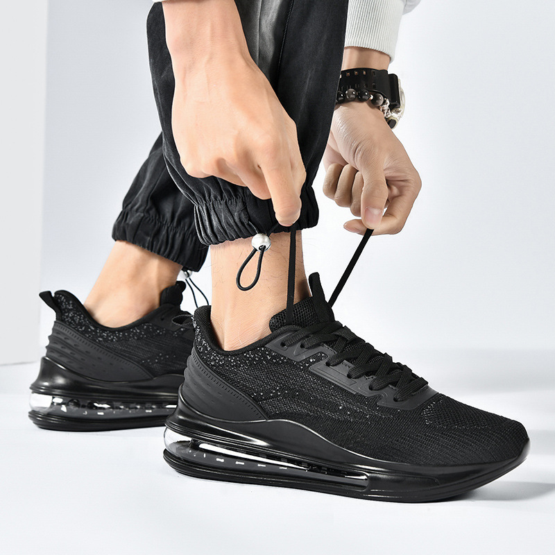 Zapatos casuales con cojín de aire transpirables, ligeros y versátiles, nuevos zapatos de corrida antideslizantes, zapatos de caída de hombre ultra suaves, zapatos de moda