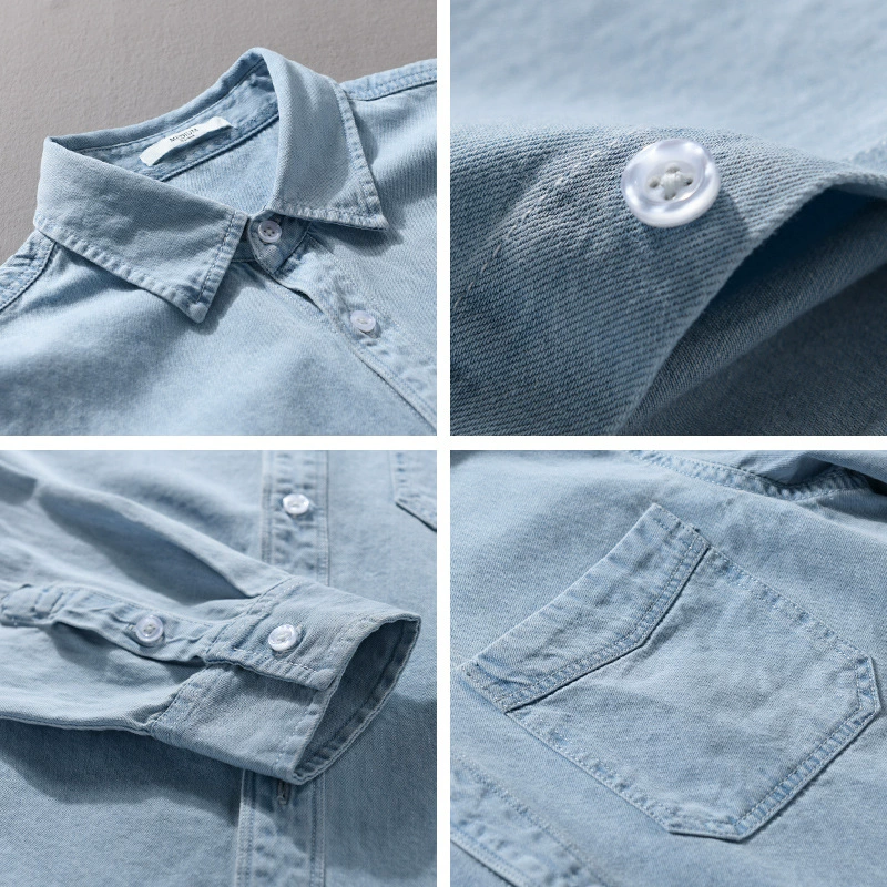 Демисезонная denim футболка из мягкого материала, свободного кроя