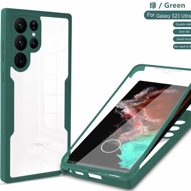 Suitable for Samsung S26Ultra Qicai Mobile Phone Case 360 Full-Cover Shell and Film Integrated S25Fe Anti-Fall Protective Case A17