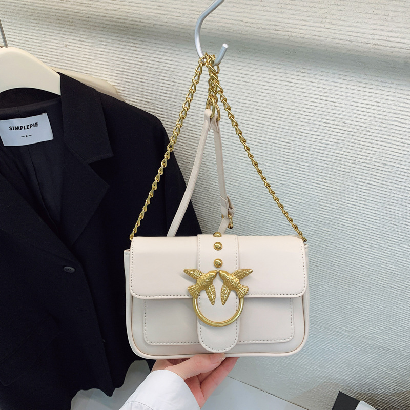 Cross-Border New Swallow Bag European and American Retro Classic Chain Small Square Bag Niche Fashion High-Quality Single Shoulder Crossbody Bag