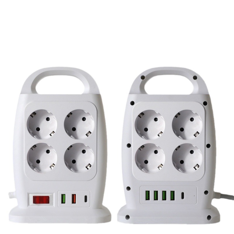 USB TYPE-C tipo torre de escritorio vertical portátil estratificado de doble cara placa de enchufe de enchufe europea