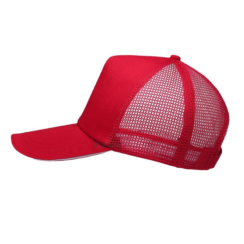 Publicidad gorra de béisbol estudiante de protección solar transpirable algodón neto actividad voluntaria hombres y mujeres gorra de viaje al aire libre image 6