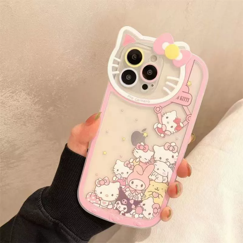 Китти для Hello, кукла, совместимый с iPhone 15, чехол для телефона в стиле мультфильм