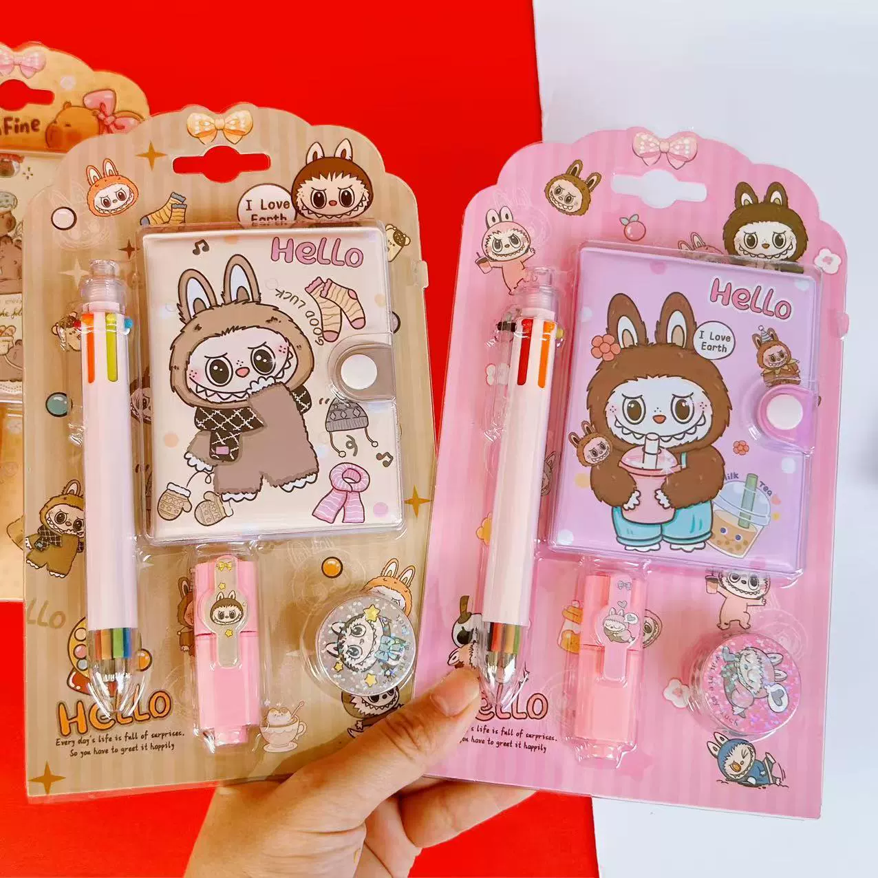 Sanrio, высококачественный набор, шариковая ручка, книга, награда для учеников начальной школы, 6 цветов, подарок на день рождения