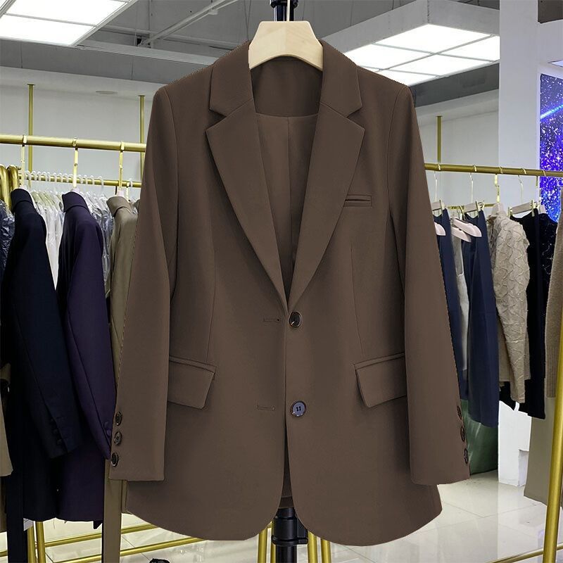2026 Colorful Blazer, Korean Style, Loose Fit, Slimming, Stylish New Mid-Length Casual Suit for Spring and Autumn