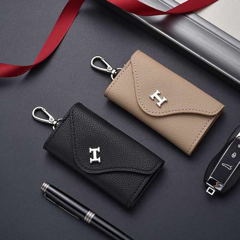 Simple Leather Key Bag for Men, Large Capacity, Multi-Functional, High-End Key Bag for Women, Practical Car Key Bag Simple Leather Key Bag for Men, Large Capacity, Multi-Functional, High-End Key Bag for Women, Practical Car Key Bag