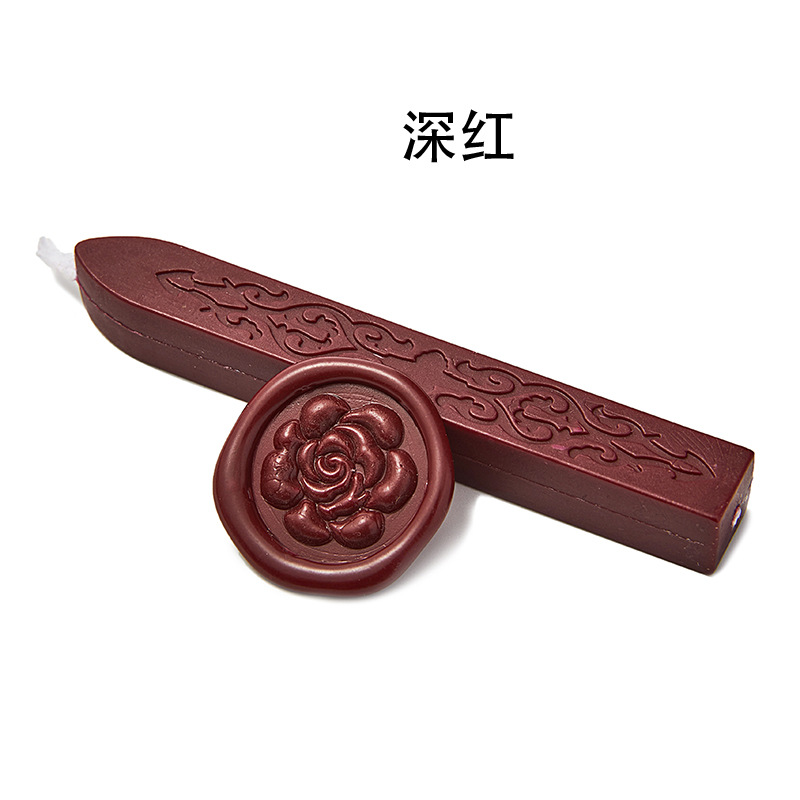 Tira de cera de sello de laca de fuego 42 cinta de plomo tira de cera de sellado sobre sello de regalo con núcleo patrón de flecha de laca de fuego cera de laca de fuego