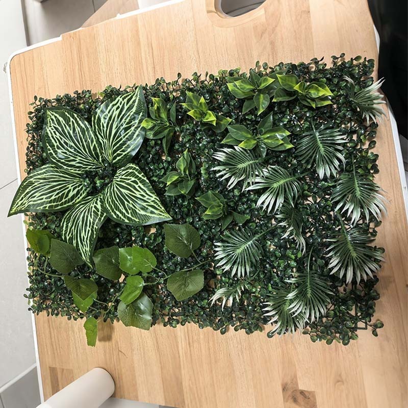 模擬植物壁造園装飾人工芝ミラノ造花壁イメージ壁ブロック背景模擬緑植物壁|undefined
