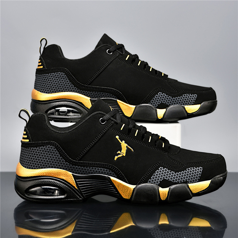 Cross-Border New Brand Spring and Autumn Air Cushion Men's Shoes Mesh Shoes Sports Shoes Breathable Men's Running Shoes Casual Shoes