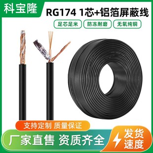Customized Coaxial Cable Monitoring Rf Cable Rg174 Shielded Cable 75 Ohm Hd Bnc Cable Reel Manufacturer