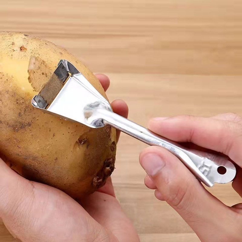 ステンレス果物皮むきナイフ野菜皮むき器多機能瓜果削りジャガイモ切り皮むきナイフ|undefined