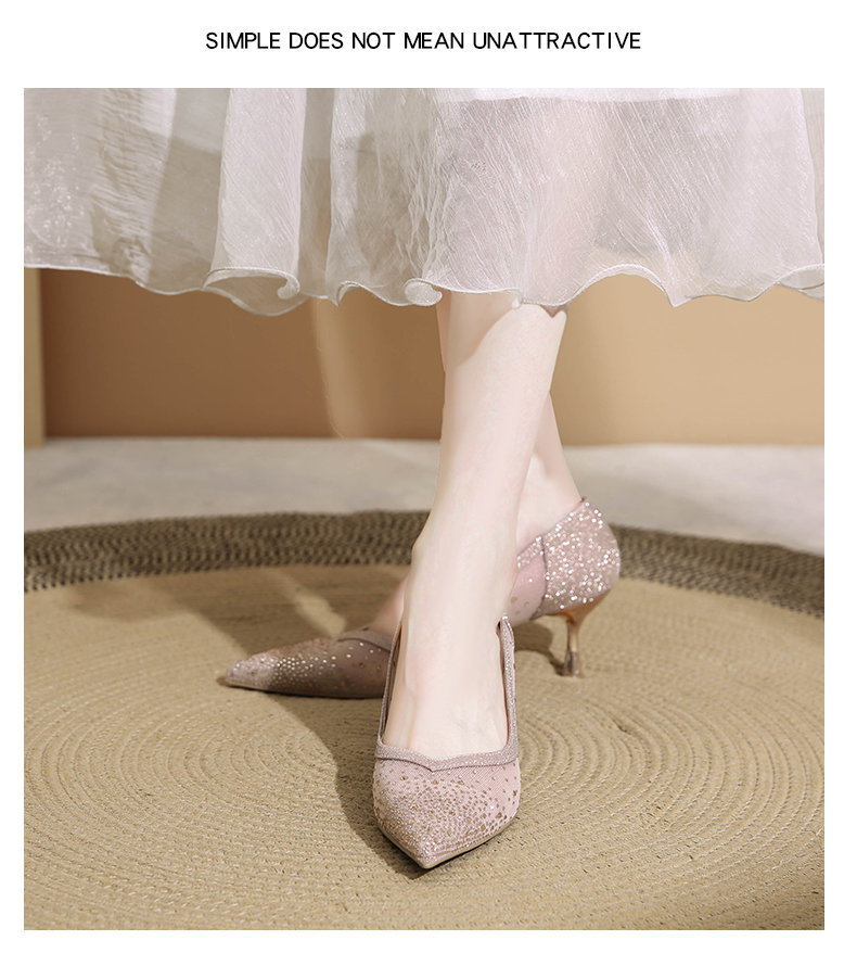 Décolleté a spillo in mesh traspirante da donna slip-on_voghion.com