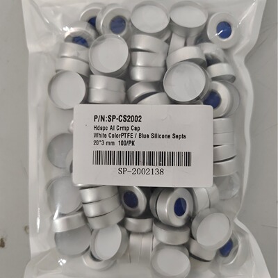 20ml Jaws Vial Aluminum cover lid silvery Open hole 100 individual/Package without padding