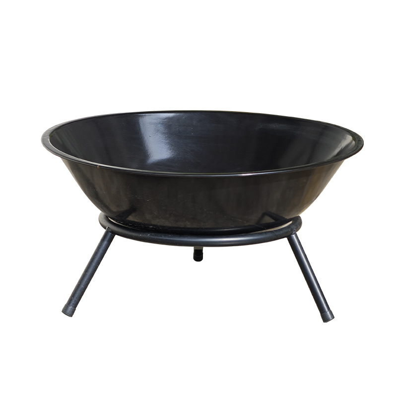 64cm esmalte grueso gran fuego de calefacción estufa de leña al aire libre patio al aire libre horno horno de tres patas fuego