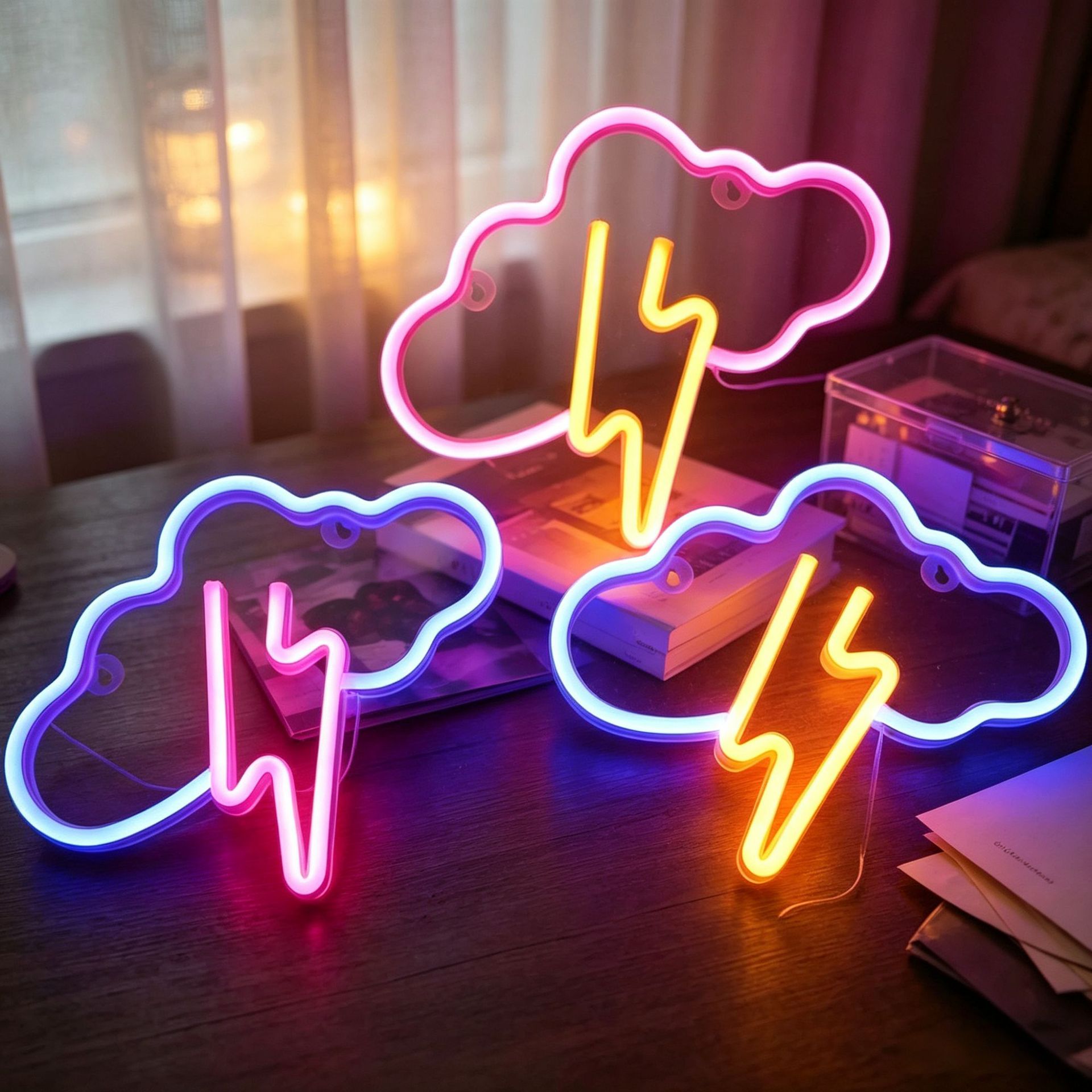 Lámpara de neón LED modelada luz nocturna dormitorio rojo en línea pared decoración lámpara de fiesta de cumpleaños atmósfera lámpara de color