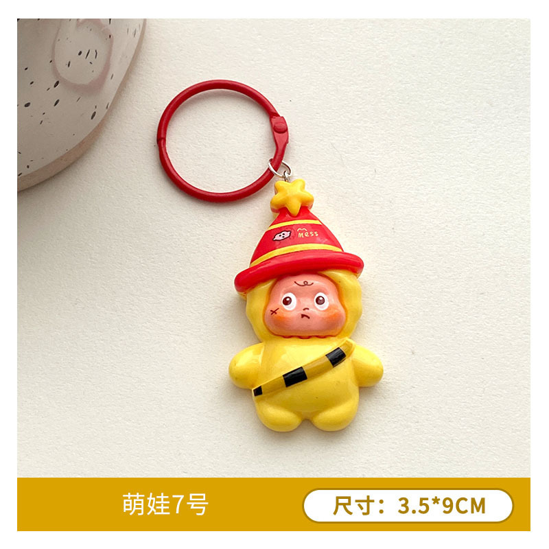 大号卡通星星人钥匙扣挂件 可爱diy树脂配件挂件服饰包包饰品批发|undefined