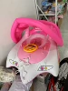 Pink awning car boat