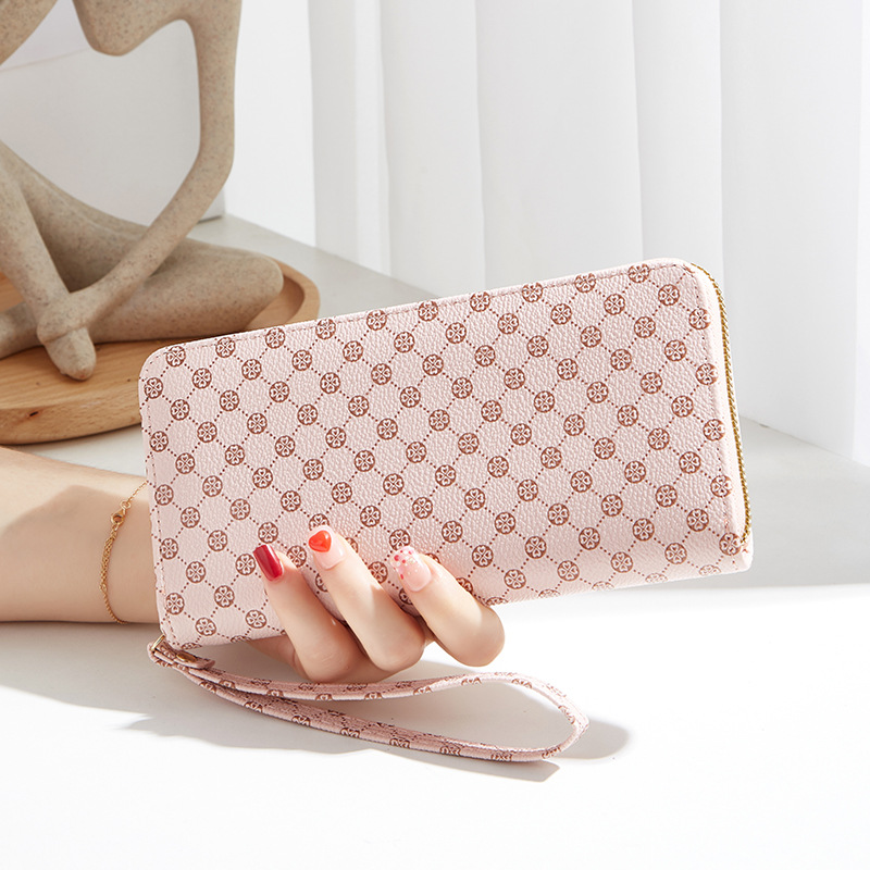 Neuer langer Reißverschluss für Damen, modische Vintage-Geldbörse mit mehreren Kartenfächern und Handytasche_voghion.com