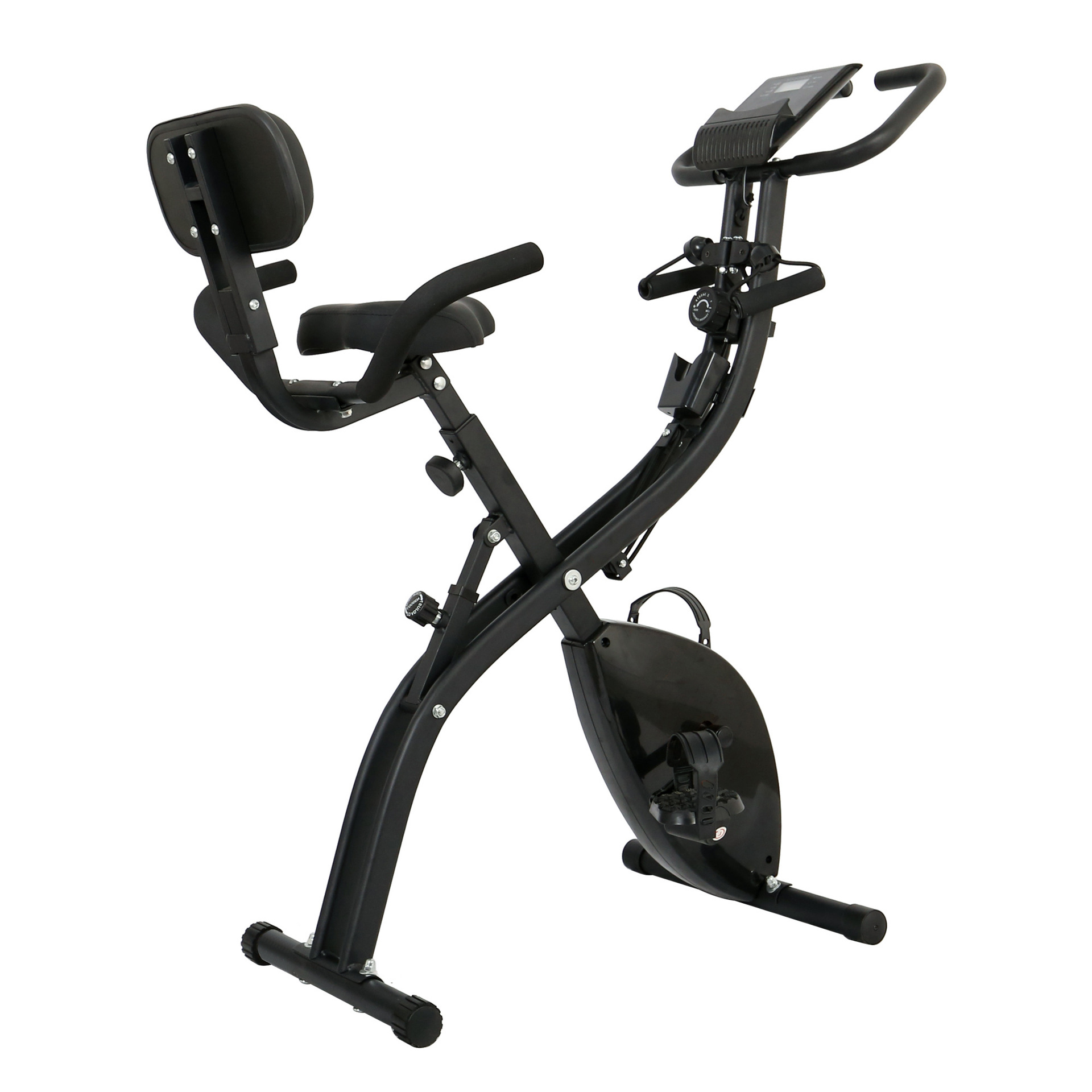 Bicicleta dinámica doméstica conveniente ultra silenciosa plegable de gimnasio de control magnético con rodillos de cuerda de tracción
