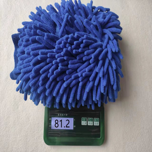 Large car cleaning gloves double-sided chenille car washing tools coral velvet towel rag home cleaning bear paw wholesale