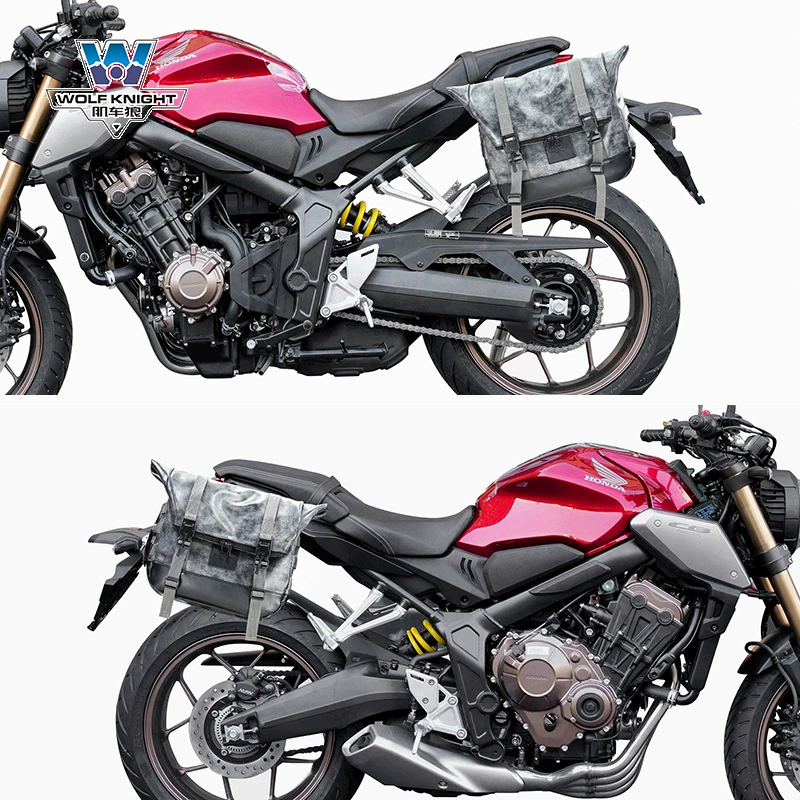 Мускульный автомобиль волк подходит для 2020 Honda CB650R боковые сумки, боковые сумки, ретро-боковые сумки, модифицированный шлем-багаж, быстрый выпуск