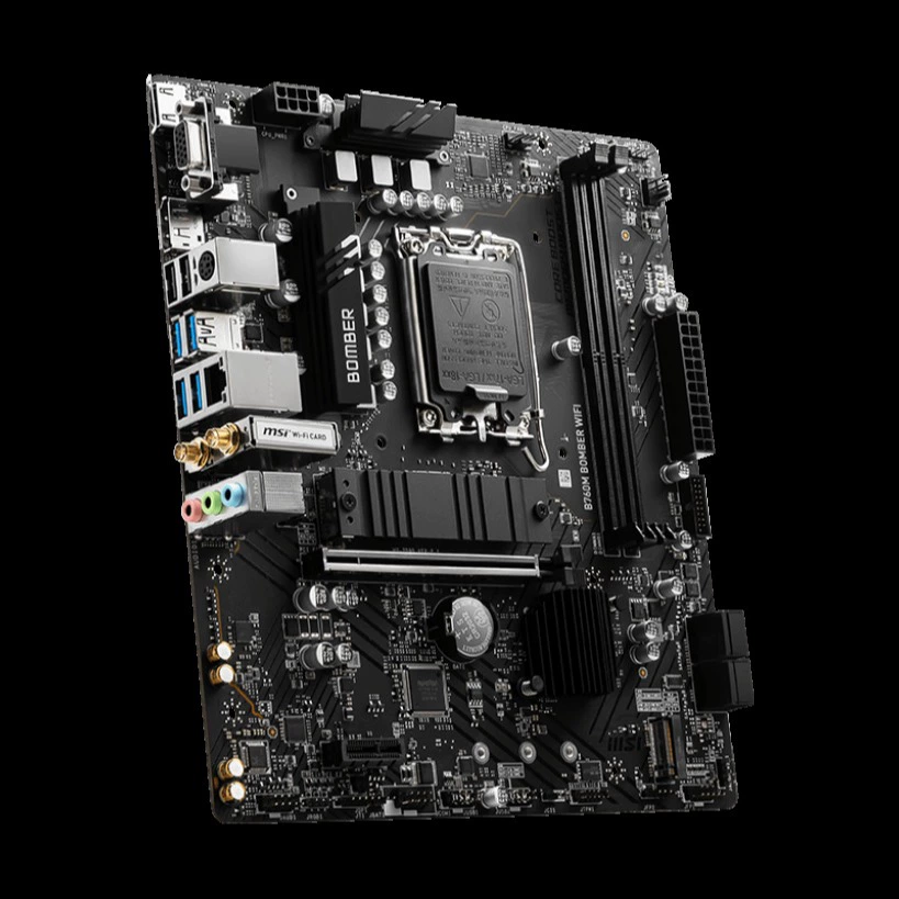 Материнская плата (MSI) B760M Bomber WiFi D5 — LGA1700, DDR5, Wi‑Fi 6E