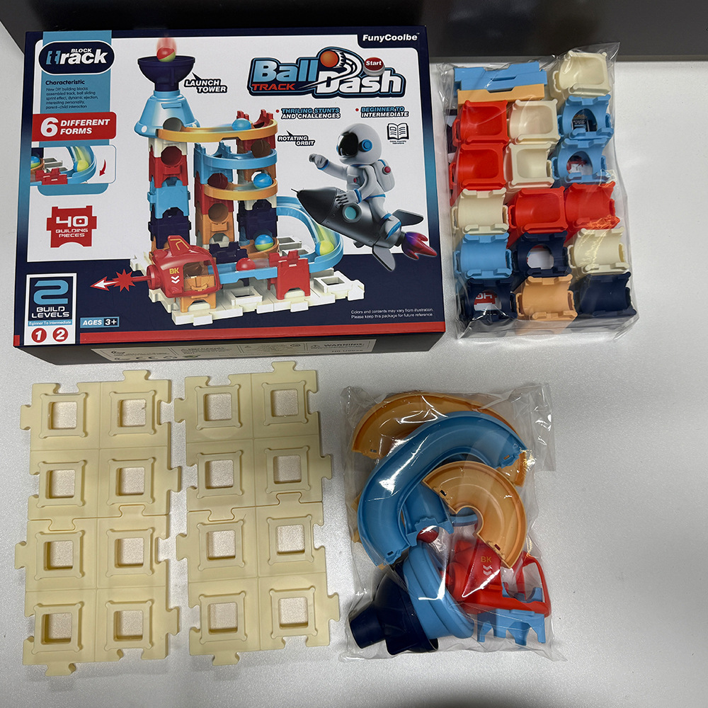 볼 트랙 빌딩 블록 - 약 40PCS (영어 색상 상자)