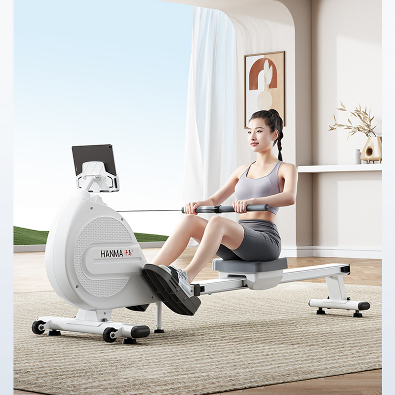 Wholesale Foldable Super Fat Smart Rowing Machine Home Training Magnetically Controlled Quiet Rowing Machine Sports Aerobic Fitness