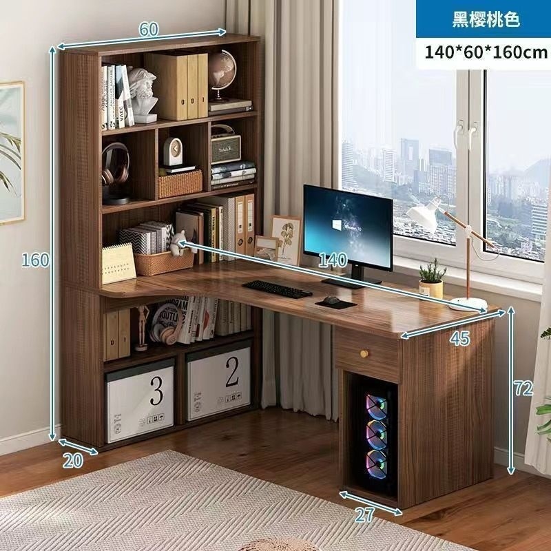 블랙월넛 컬러 길이 140 [두꺼운 데스크탑 + 택배]