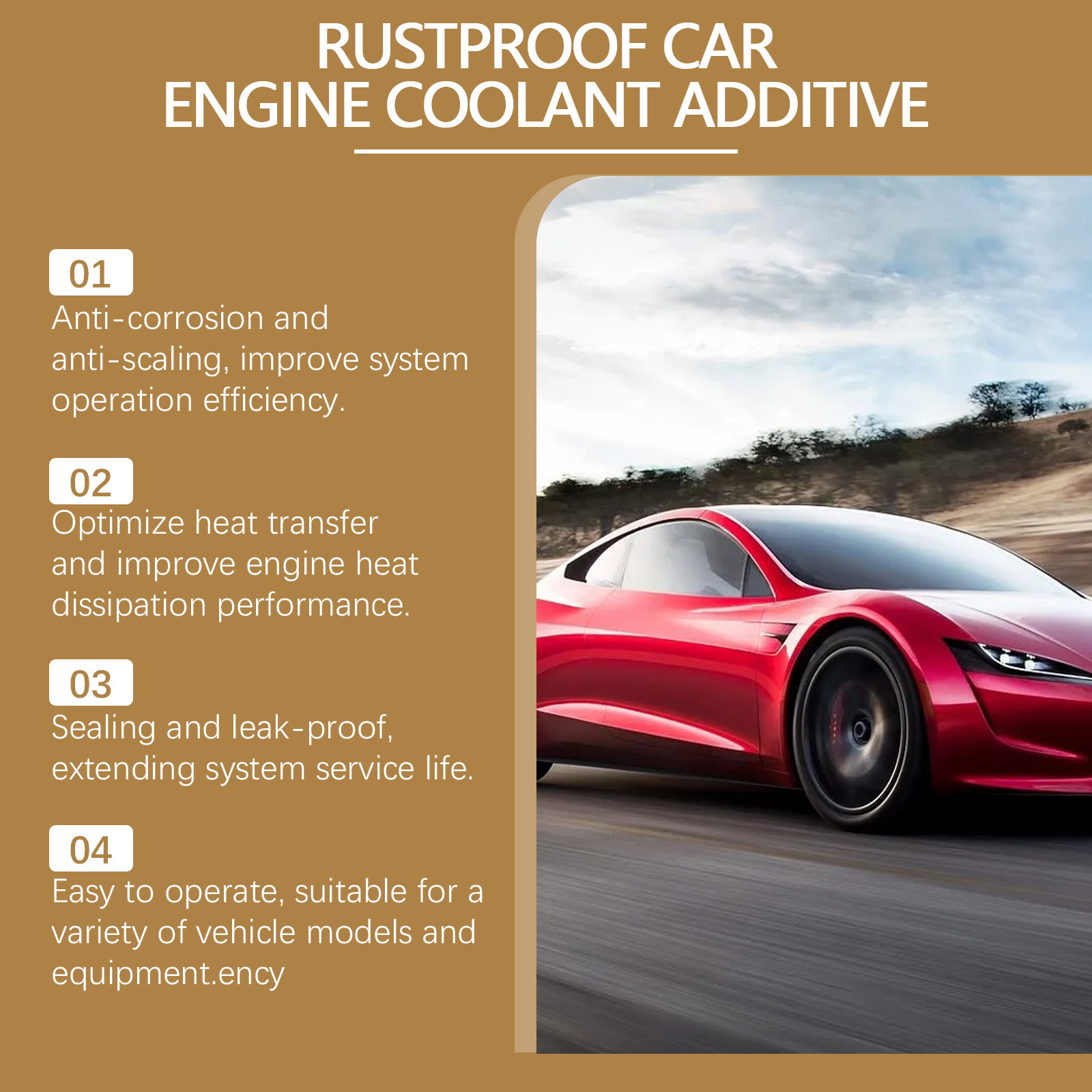 Rayhong Car Cooling System Protective Agent Engine Water Tank Anti-Corrosion and Anti-Scaling Additive Car Protection