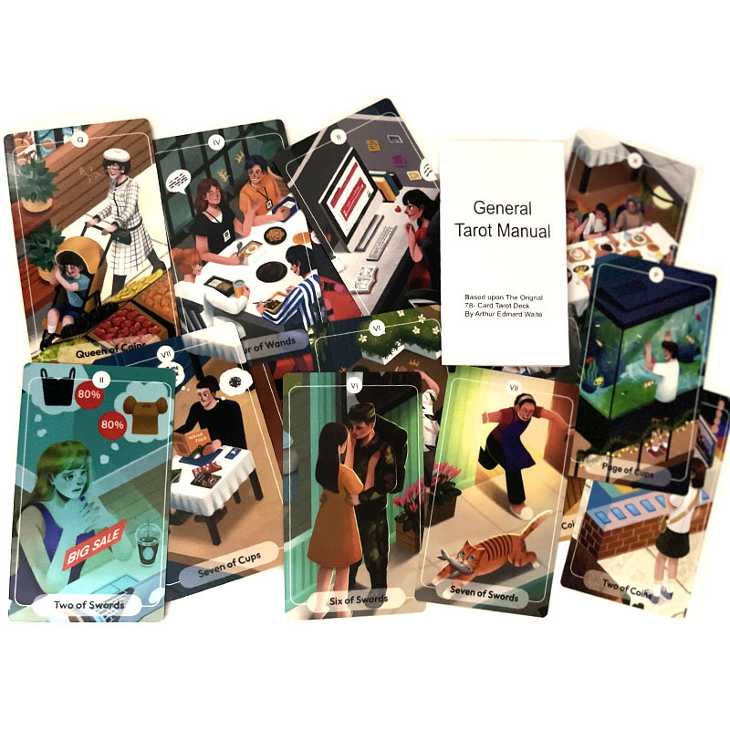 12x7cm 78 historias tarot 78 historia tarot entrega al por mayor