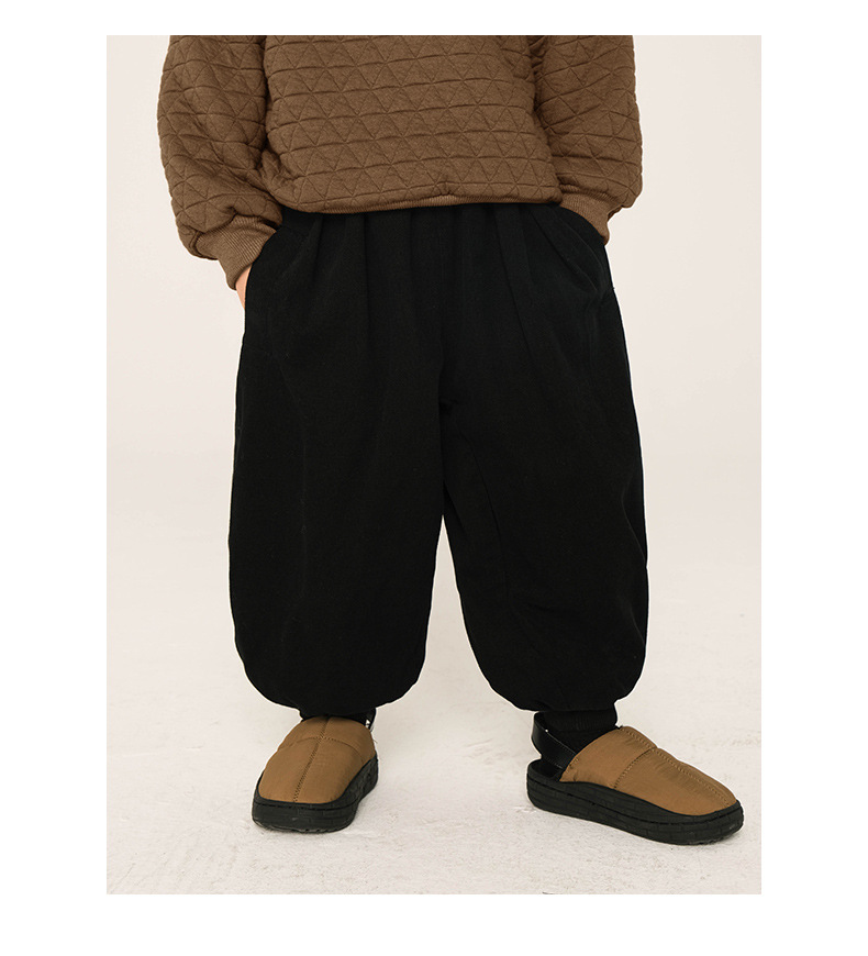 Süß Einfarbig Baumwolle Polyester Jungen Hosen display picture 6