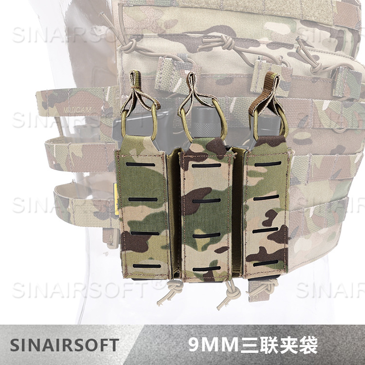 Cross-Border Spot 9mm5.56 Parallel Quick Pull Sleeve Military Fan Girdle Molle Tool Bag Tactical Clip Bag