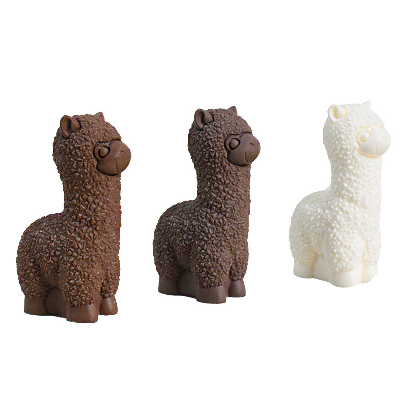 Estilo ins Corea del Sur nueva alpaca molde de silicona simulación animal resina decoración aromaterapia vela en stock