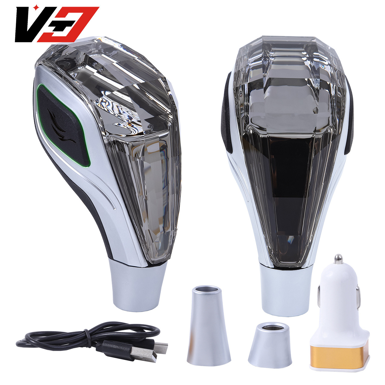 Hot-Selling Foreign Trade Car Modification Luminous Crystal Gear Shift Knob for Toyota and Mitsubishi, Auto Parts and Accessories