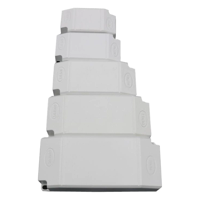 В наличии корпус силового привода ПК с огнестойким клеевым наполнением Водонепроницаемая коробка без винтов белый пластиковый квадратный светодиодный блок питания