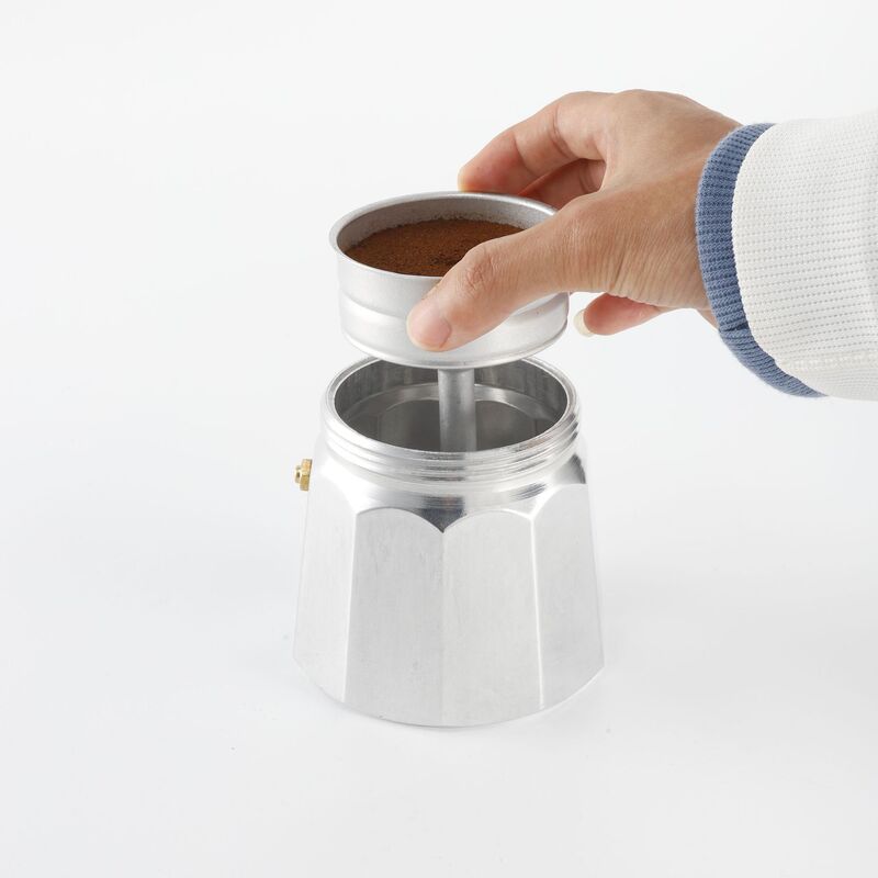 Shike aluminum Moka pot funnel accessories coffee pot funnel accessories aluminum material powder tank manufacturers wholesale