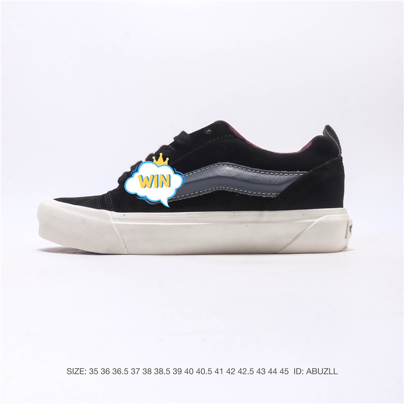 Putian shoes, Knu-Skool VR3 LX, leather patchwork loafers, low-top retro vulcanized casual sneakers