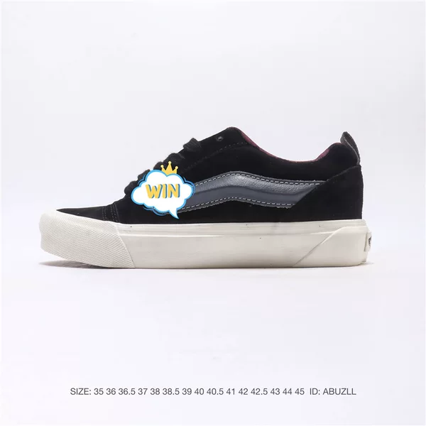 Putian shoes, Knu-Skool VR3 LX, leather patchwork loafers, low-top retro vulcanized casual sneakers