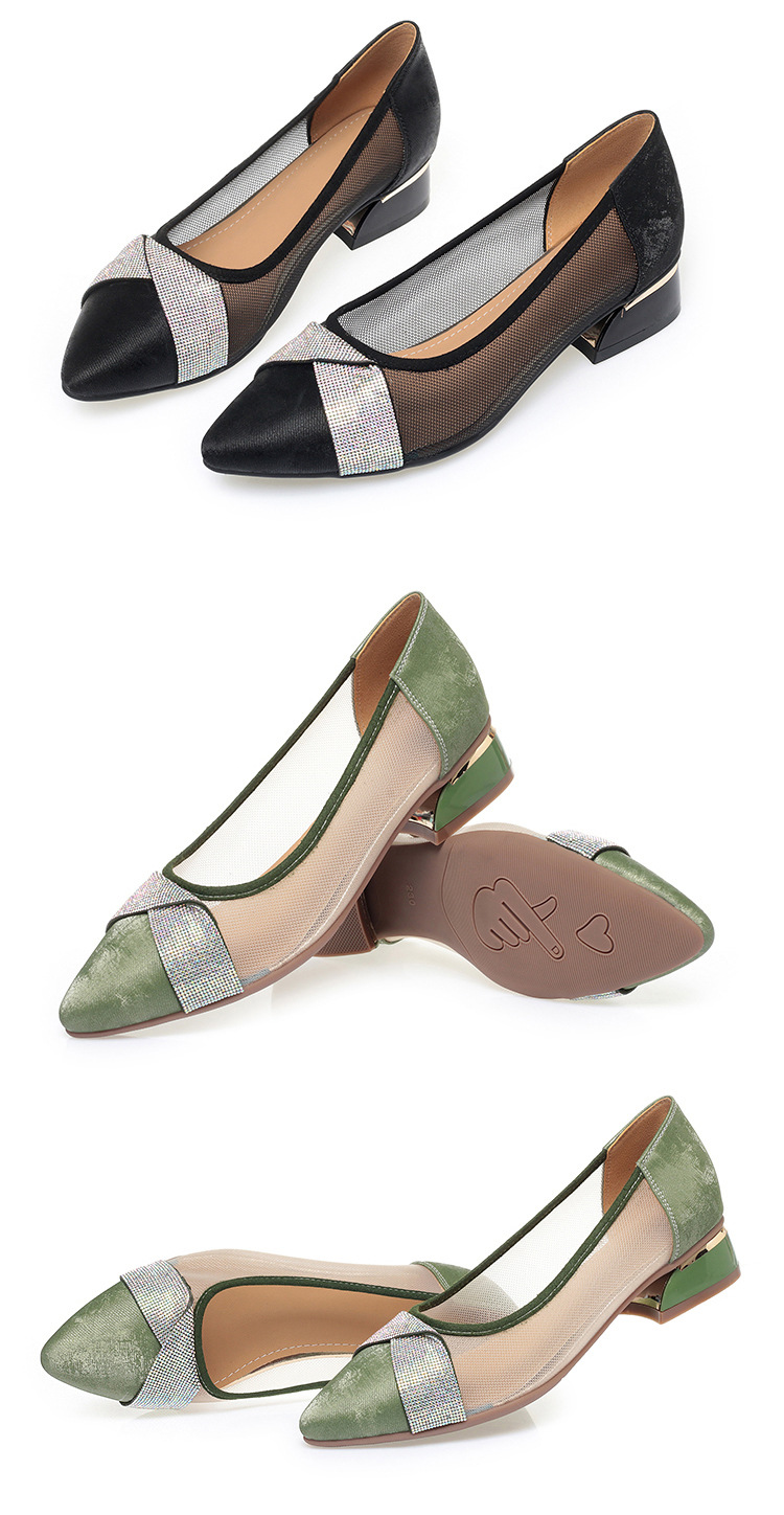 Sandal cao gót nữ đính đá lấp lánh phong cách Hàn Quốc — Màu be chi tiết 10