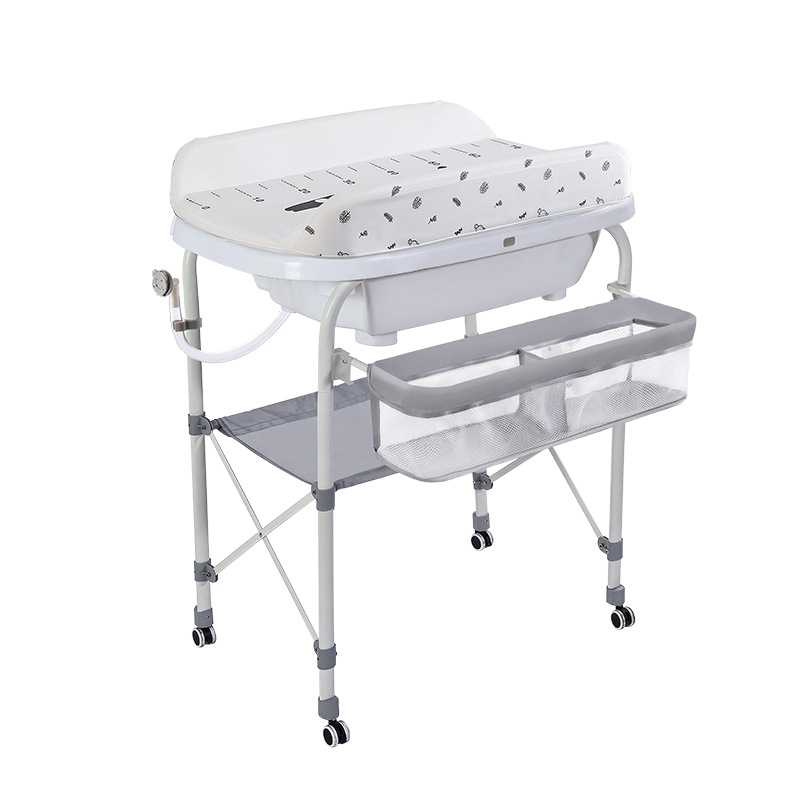 Mesa de pañales para bebés, mesa de cuidado de recién nacidos, mesa de baño, mesa de masaje para bañarse, mesa de cambio de pañales para bebés en la cama