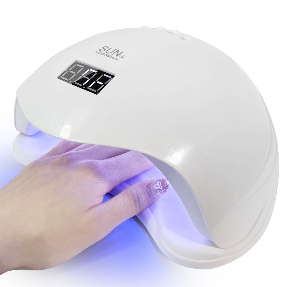 UV/LED manikür lampası, 48W, 24 LED, tez quruyan