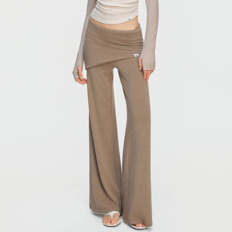 [Same Style as Zhao Lusi] Rifi / "Slim-Fit High-Elastic Casual Pants" Slightly Flared Casual Pants, Loose Fit for Sports and Commuting