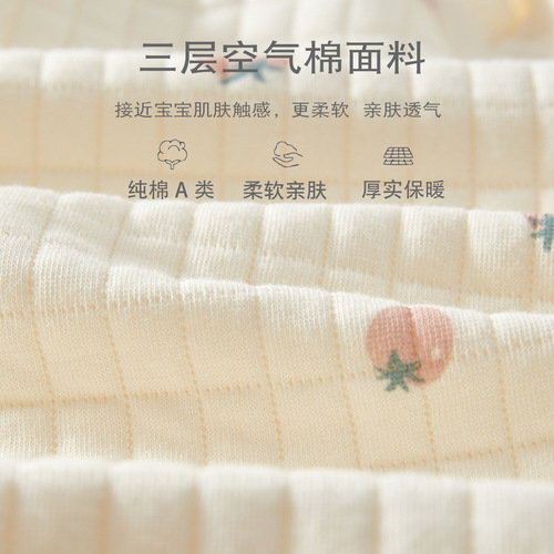 Newborn baby clothes, autumn and winter warm clothes, type A pure cotton, boneless straps, one-piece, 0-3 months old baby clothes