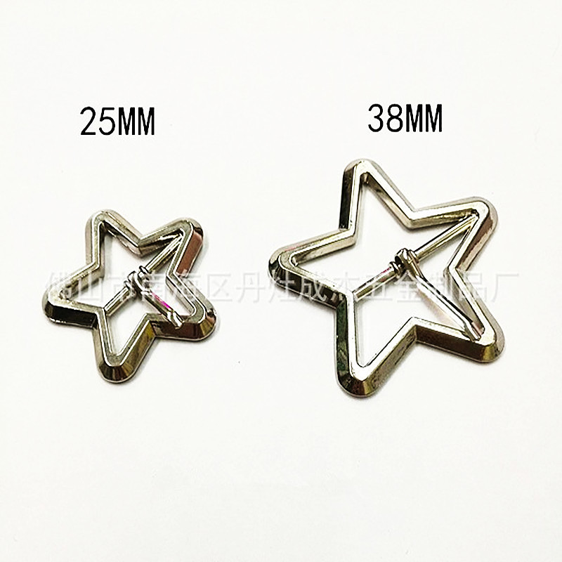 合金五角星挂镀光亮日字扣三档扣 手袋腰带鞋扣皮带箱包服饰配件