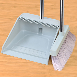 Broom and Dustpan Set Combination Household Single Broom Soft Bristle Wiper Non-Stick Hair Artifact Magic Sweeping Broom