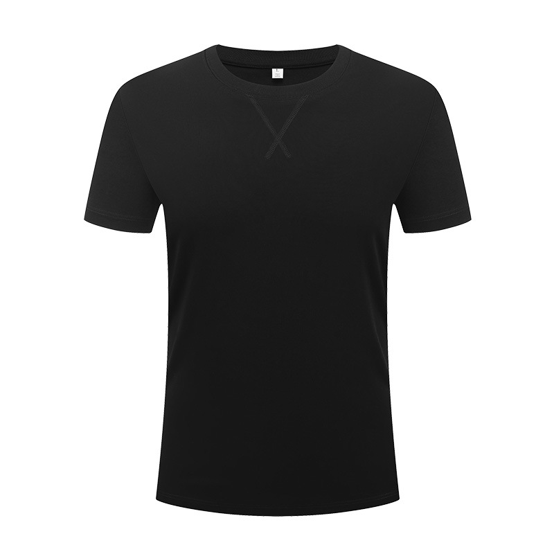 Camiseta de manga corta para hombre, de algodón y poliéster, de lujo ligero, de alta gama, color blanco puro, estilo casual, para verano, personalizada, paquete de 60 unidades image 19