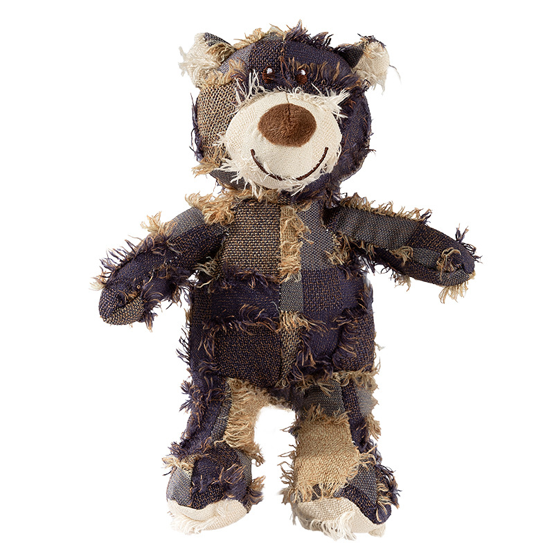 Juguetes de sonido de oso mendigo resistentes al desgaste y a las mordeduras para perros, perros pequeños y medianos, peluche, juguetes para perros, productos para perros